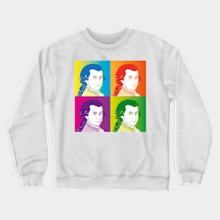 Wolfgang Amadeus Mozart in cartoon style Crewneck Sweatshirt